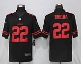 Nike San Francisco 49ers 22 Breida Black Vapor Untouchable Limited Jersey,baseball caps,new era cap wholesale,wholesale hats